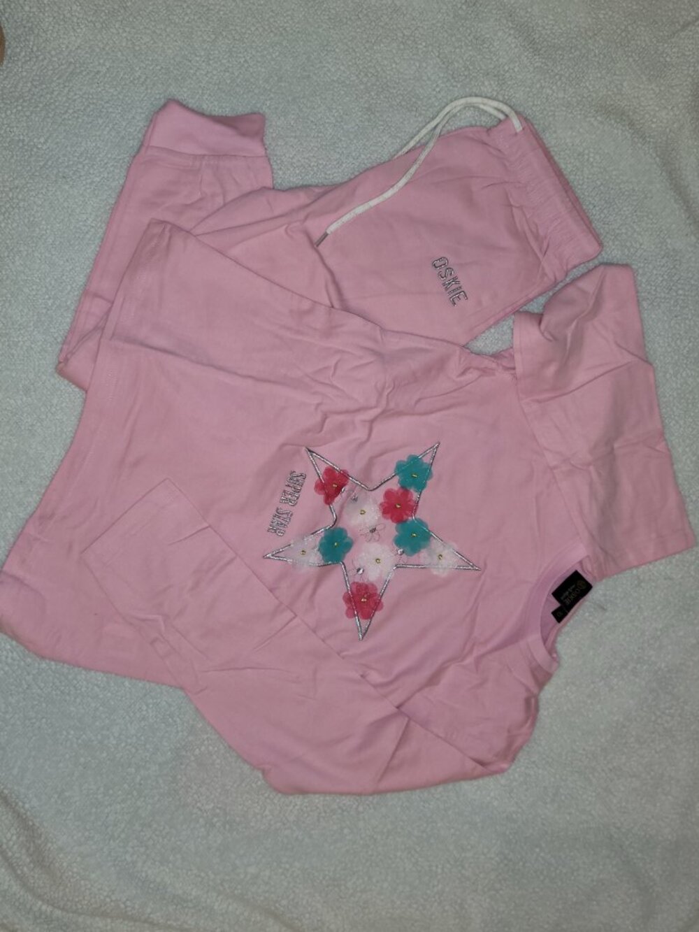 OSKIE-Pink, Long Sleeve, Lounge Pant Set